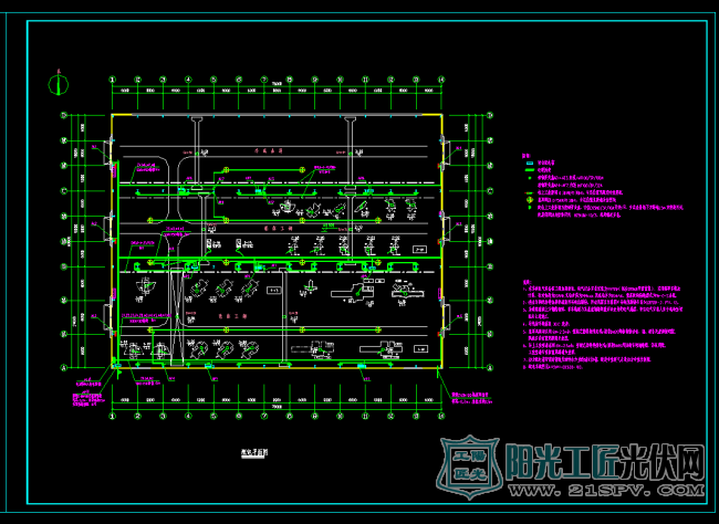 光伏电气图纸某工业厂房光伏电气图