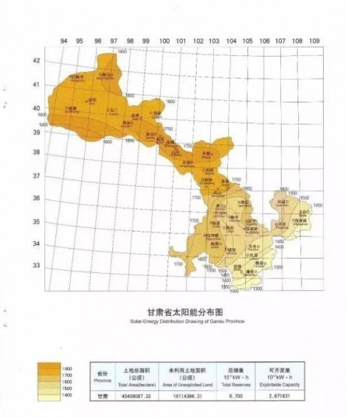 【必备】光伏电站:中国各个省份太阳能资源分布图集(下)