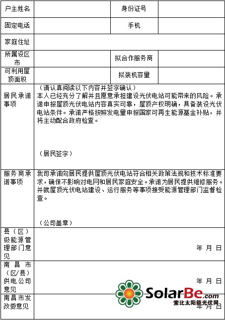 南昌市发改委关于做好千家屋顶光伏发电示范工程工作的通知