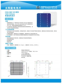 单晶125电池片-- 中国南玻集团股份有限公司