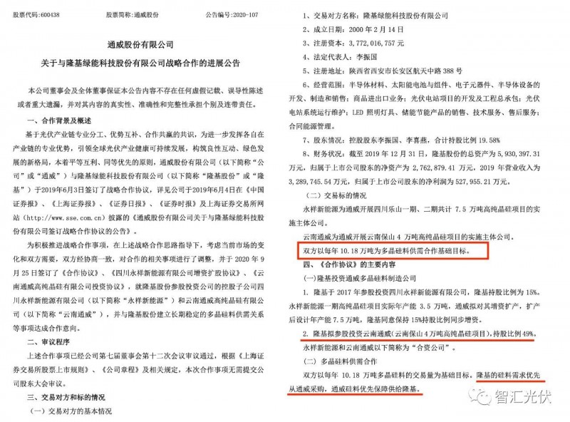 通威股份 当下光伏圈最靓的仔 索比光伏网