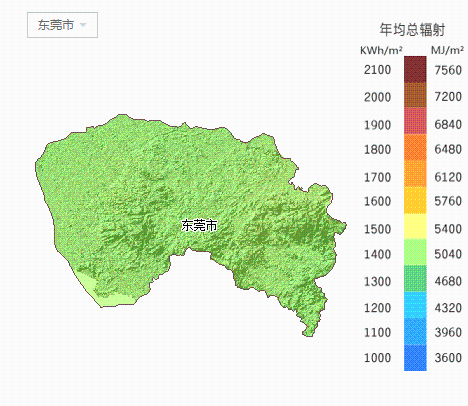 【必备】广东省各市太阳能资源分布地图集锦