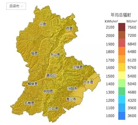 【图集】山西省各市太阳能资源分布地图汇总_光伏资讯_solarbe索比