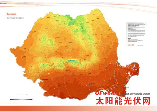 太阳能辐射地图